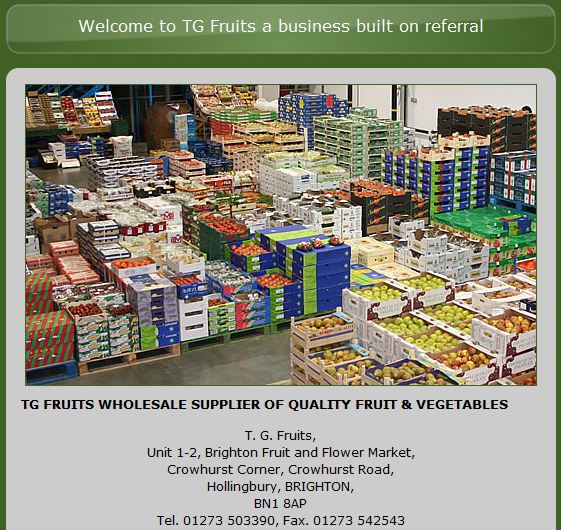 T&G Fruit and Veg wholesaler Brighton