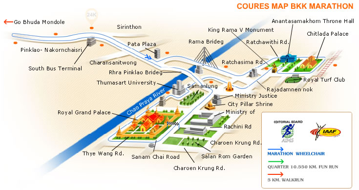 bangkok marathon course